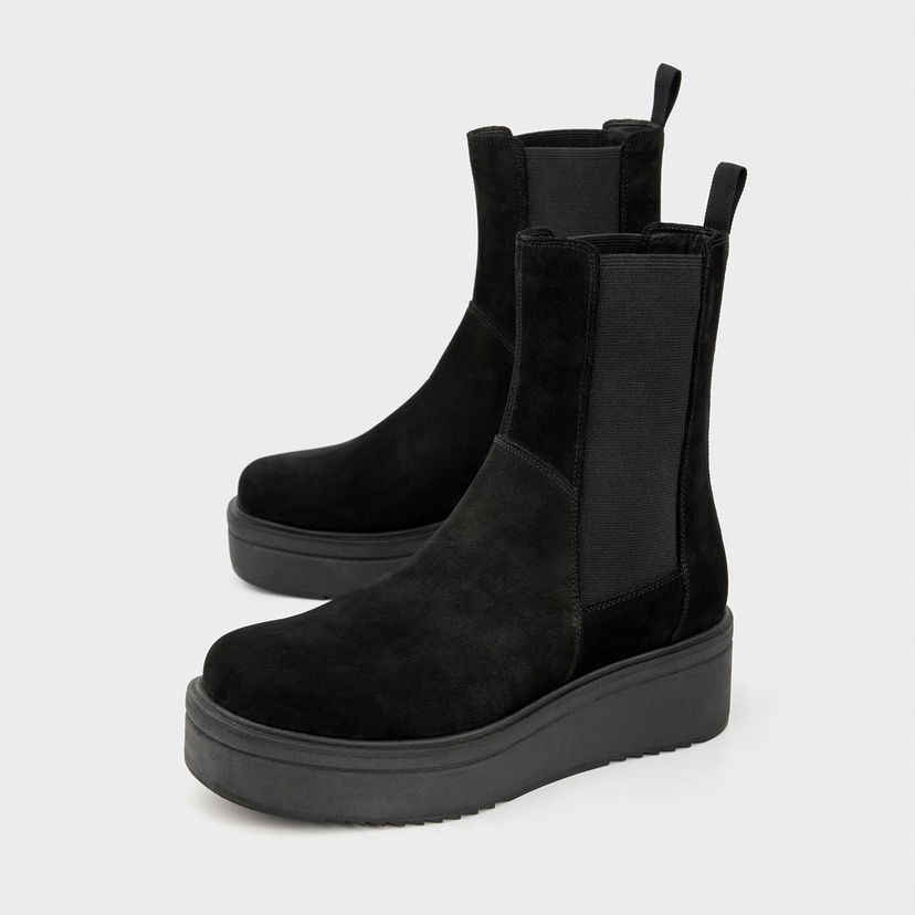 Tenisice i cipele Vagabond Tara Nubuck Platform Chelsea Boots Crna | 4846-150-20