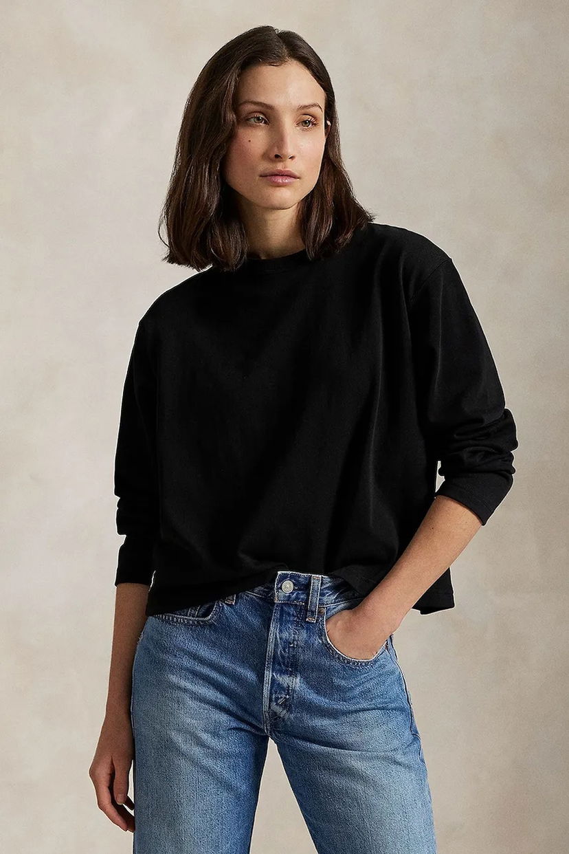Majica kratkih rukava Polo by Ralph Lauren Polo Ralph Lauren Long Sleeve T-Shirt Crna | 211967107