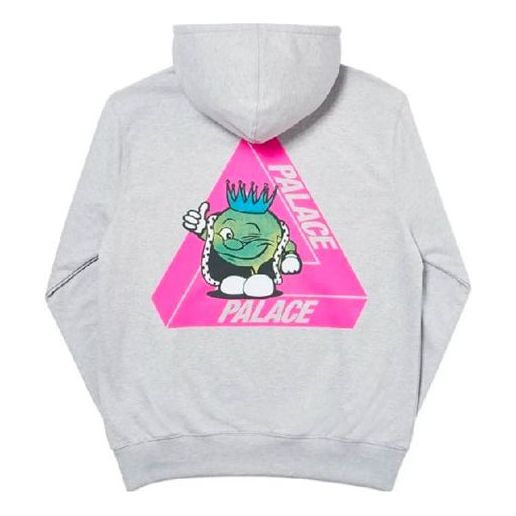 Dukserice Palace Palace Cartoon Logo Pullover Hoodie Siva | P18HD055