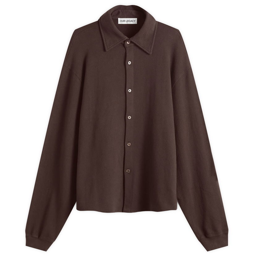 Džemper OUR LEGACY Our Legacy Recovery Fuzzy Knit Shirt, Size Small Smeđa | M2256RD