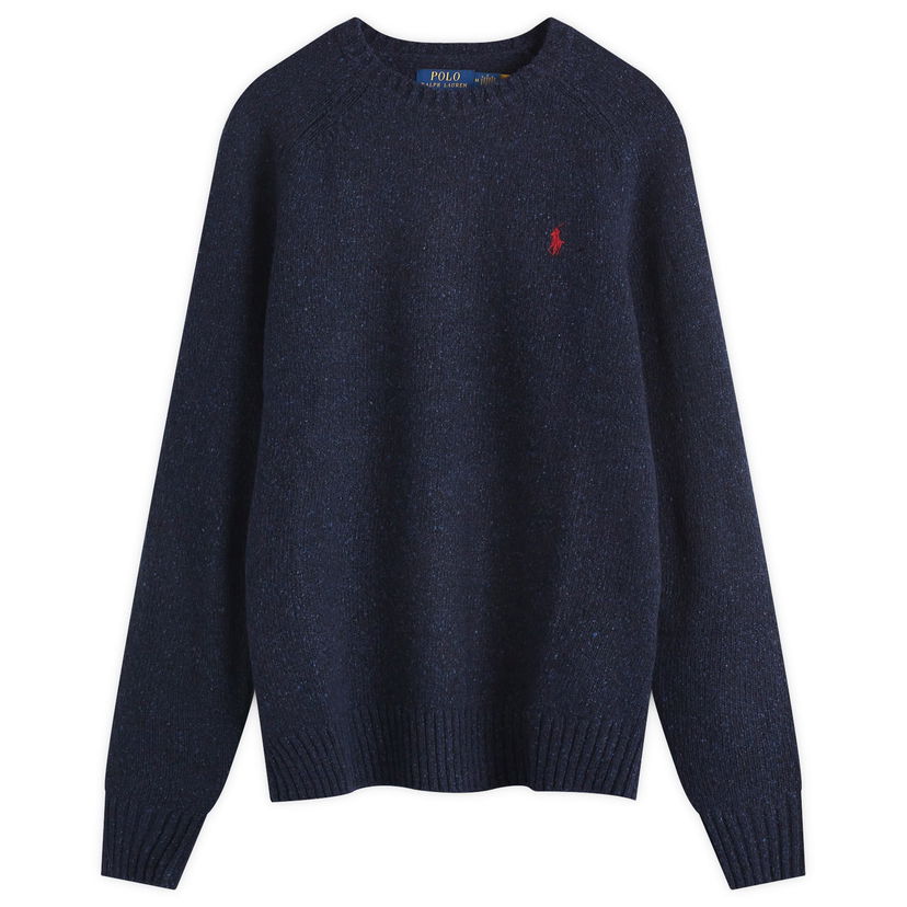 Džemper Polo by Ralph Lauren Knit Donegal Sweatshirt Plava | 710946146001