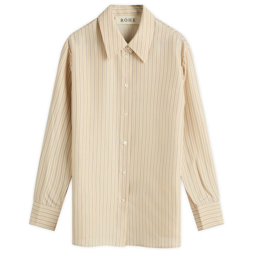 Košulja Róhe Silk Striped Shirt Bež | 416-19-225