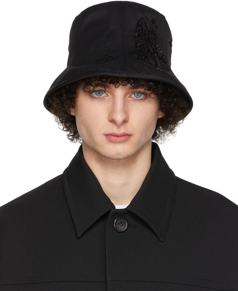 Šešir We11done We11done Angel Sequin 6-Panel Hat Crna | WD-AH1-22-411-U-BK