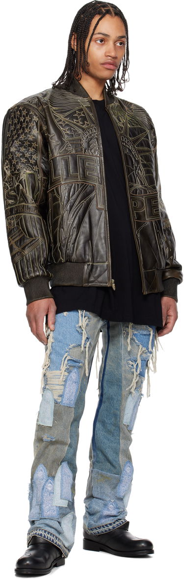Bomber jakna Who Decides War Who Decides War Pelle Pelle Edition Monument Leather Jacket Smeđa | 1131480017SS25, 3