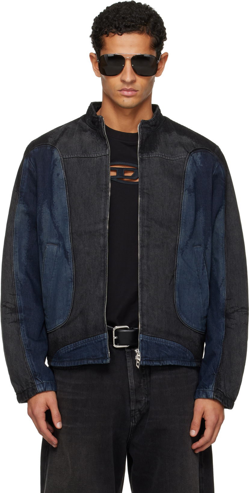 Jakna Diesel D-Blenk-S Paneled Denim Jacket Višebojno | A18422-007BX-01