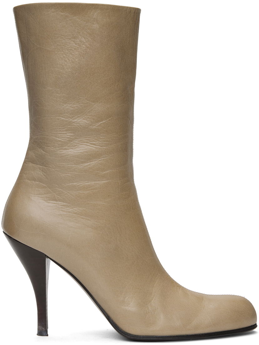 Odjeća The Row The Row Liv Kid Leather Boots Bež | F1472-L34