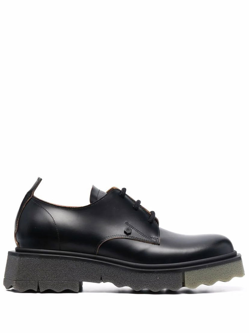 Tenisice i cipele Off-White Leather Lace-Up Shoes Crna | OMIF013S22LEA0011063