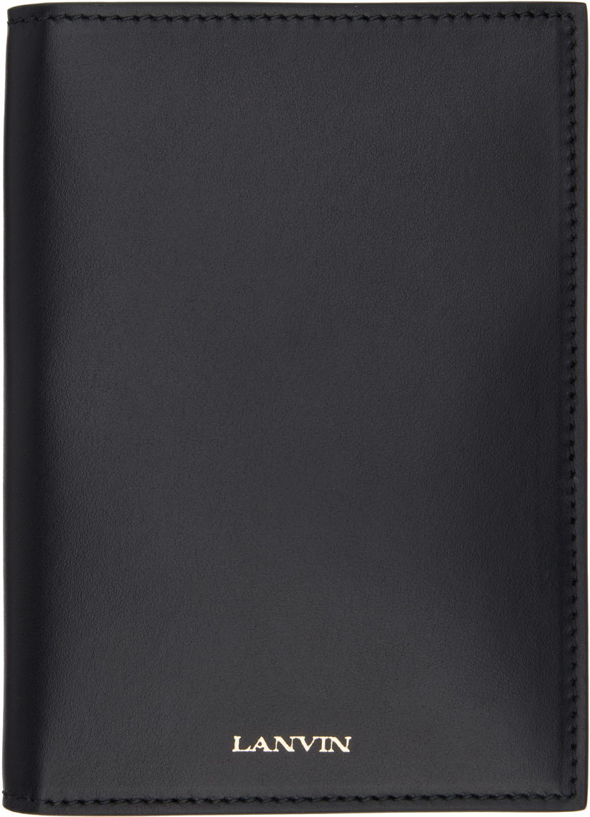 Novčanik LANVIN Lanvin Calfskin Passport Holder Crna | LW-SLSYPH-SMLE-P25