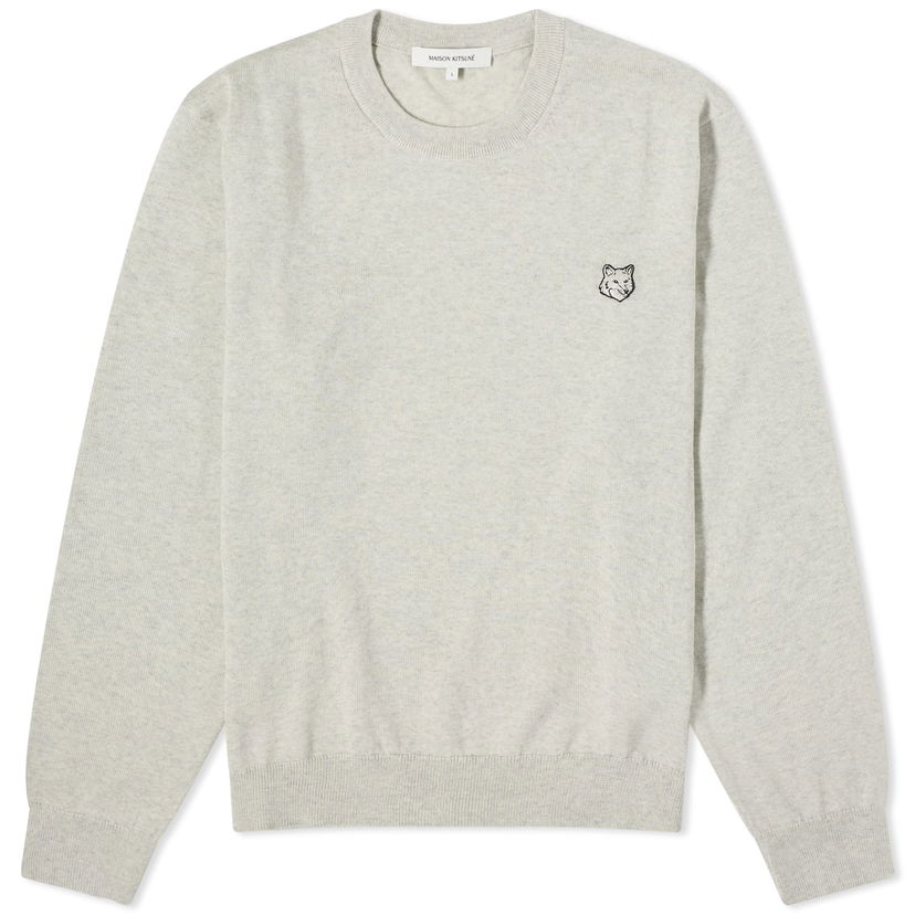 Džemper MAISON KITSUNÉ Patch Crew Jumper Siva | MM00815KT1036-H120
