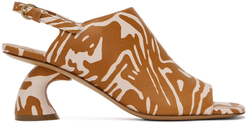 Dodaci Dries Van Noten Dries Van Noten Open Toe Heeled Sandals Smeđa | WS241-663-554