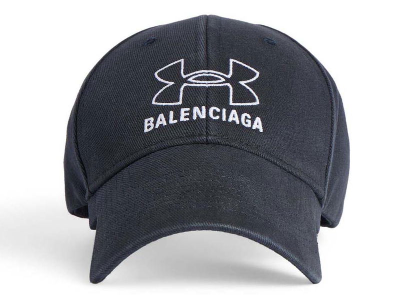 Kapa Balenciaga Under Armour xCap Black/White Crna | 807145410B21160