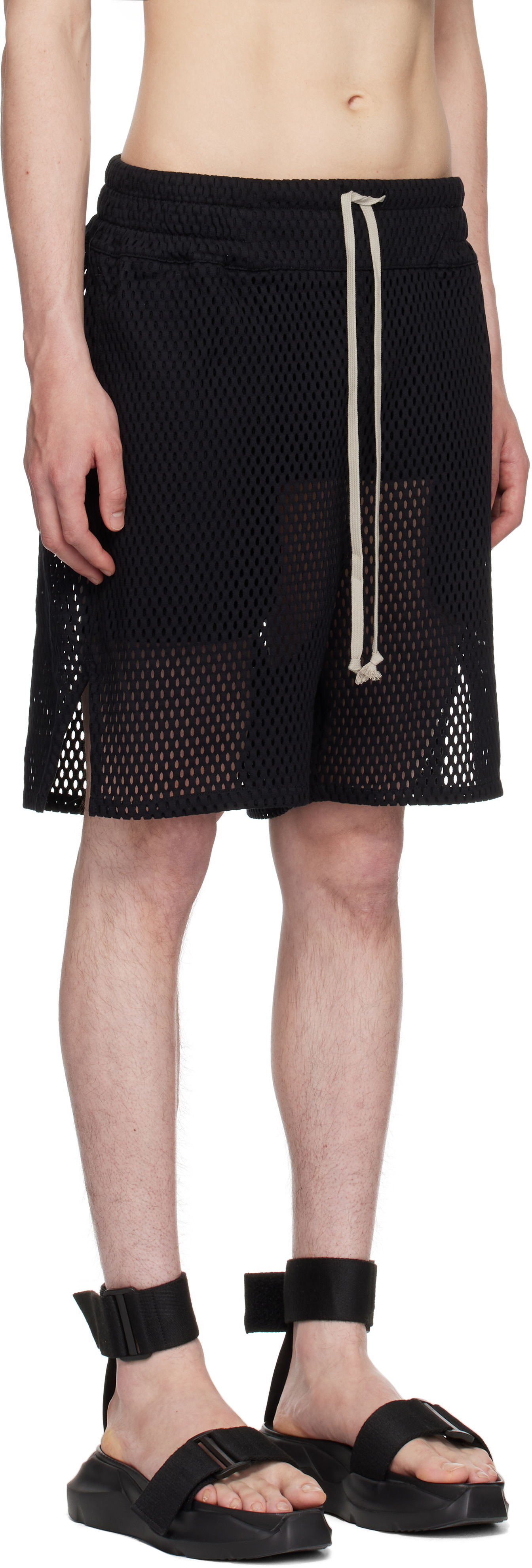 Kratke hlače Rick Owens Rick Owens Champion Edition Mesh Shorts Crna | CM01E1682 CHONET MESH, 1
