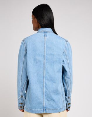Jakna Lee Light Wash Denim Jacket Plava | 112349043