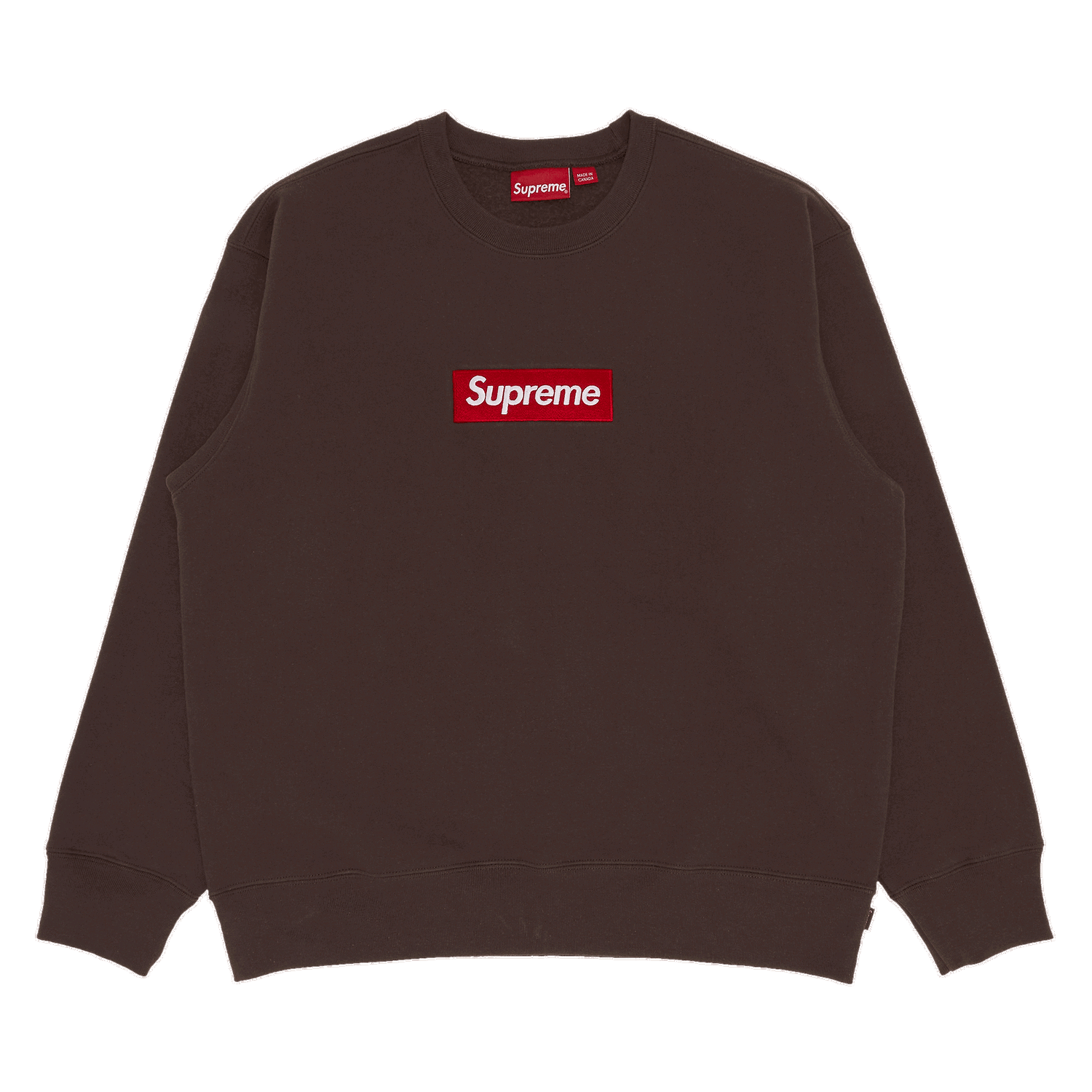 Dukserice Supreme Box Logo Crewneck "Umber" Smeđa | FW22SW65 UMBER, 0
