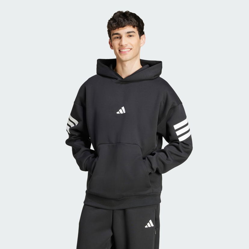 Dukserice adidas Performance Future Icons 3-Stripes Hoodie Crna | JD4838
