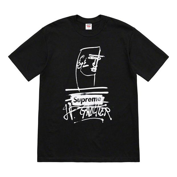 Majica kratkih rukava Supreme Gaultier Sketch Print T-Shirt Crna | SUP-SS19-772