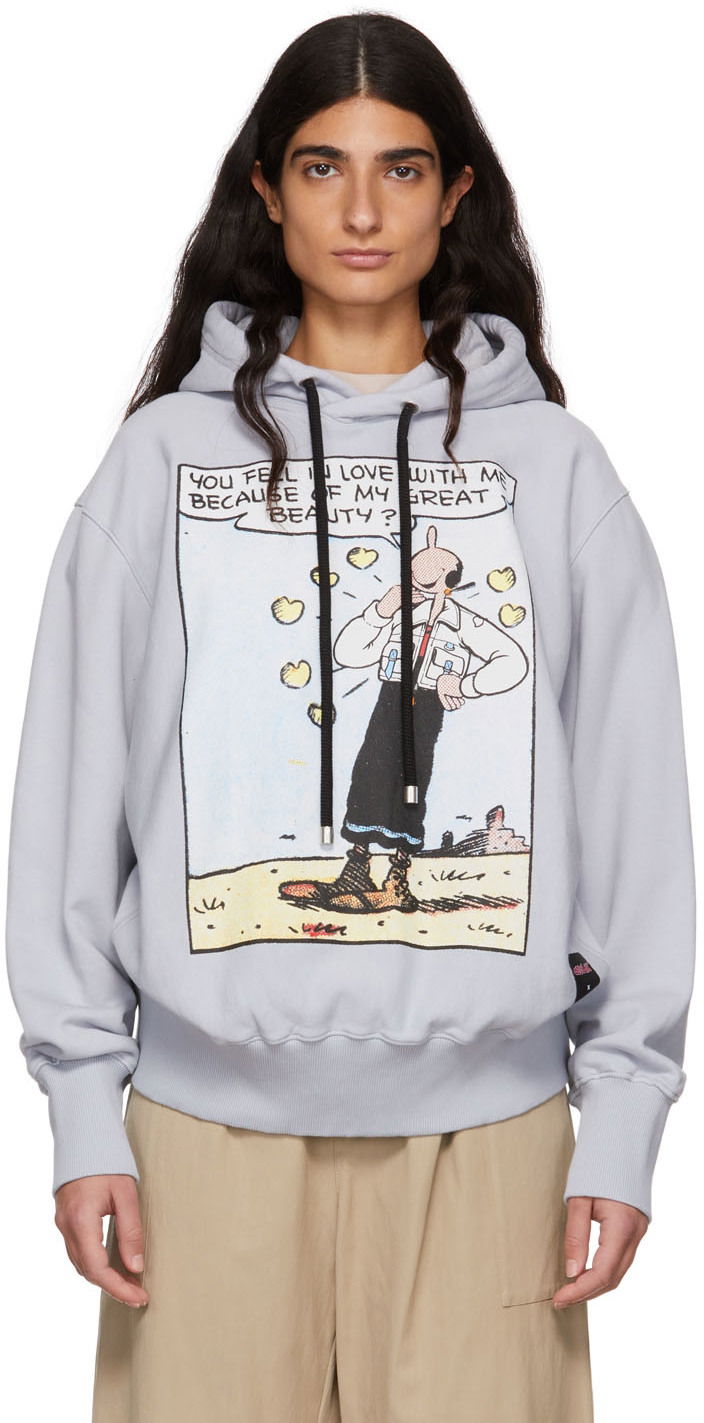 Dukserice Moncler Genius 2 1952 Oyl Hoodie Plava | H10948G00003M1808