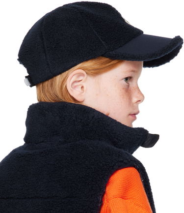 Kapa Moncler Kids' Fleece Baseball Cap Plava | J29543B00024809BY, 2