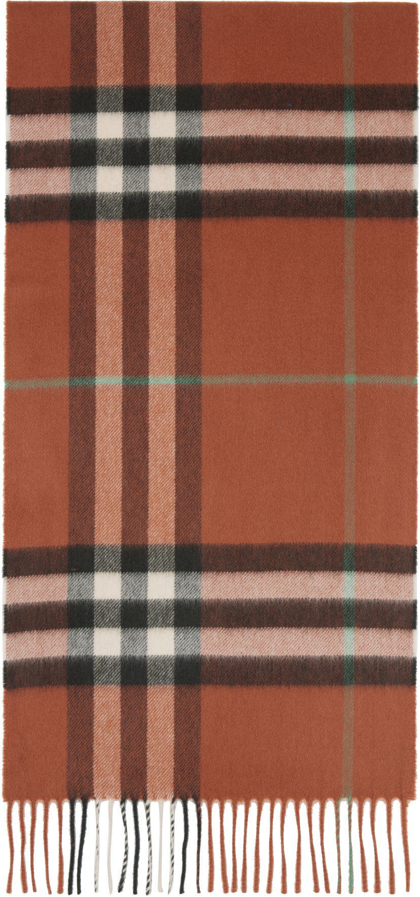 Šal Burberry Burberry Check Cashmere Scarf Narančasta | 8112643