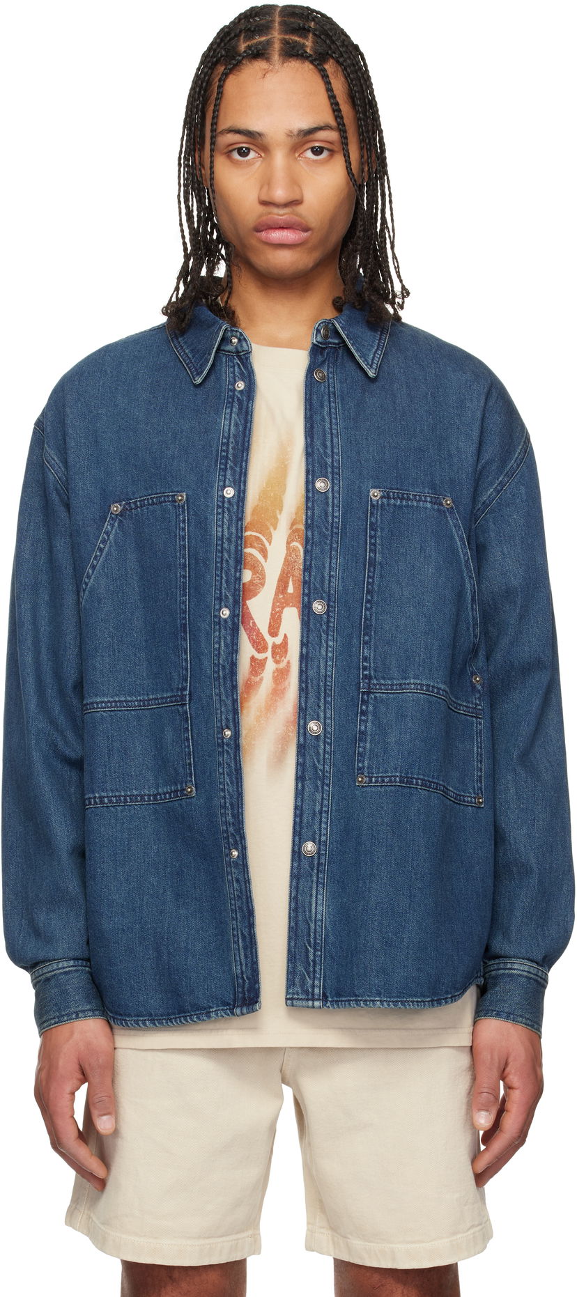Košulja ISABEL MARANT Isabel Marant Owenn Denim Shirt Plava | CH0208HA-C1H06H