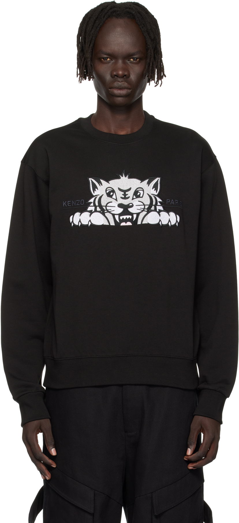 Dukserice KENZO Kenzo 'Happy Tiger' Sweatshirt Crna | FF65SW2654MF