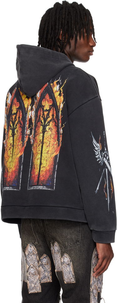 Dukserice Who Decides War Who Decides War Ember Chapel Graphic Hoodie Crna | 1110180002SS25, 2