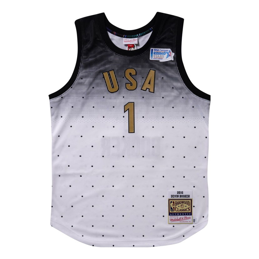 Majica bez rukava Mitchell & Ness All-Star USA 'Devin Booker 1' Jersey Bijela | AJY44957-ASG16DBOWHBK