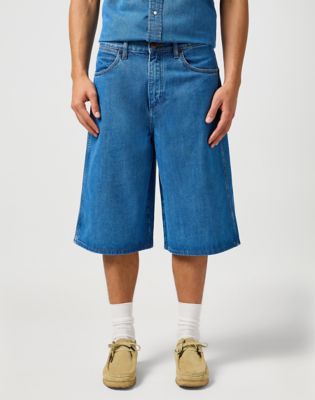 Kratke hlače Wrangler Wrangler Jort Denim Shorts Plava | 112362509:40