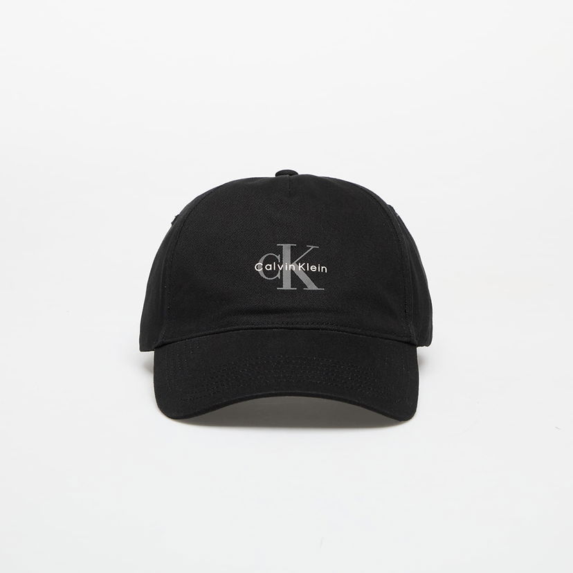 Kapa CALVIN KLEIN Calvin Klein Jeans Monologo Printed Baseball Cap Crna | LV04G5032G UB1