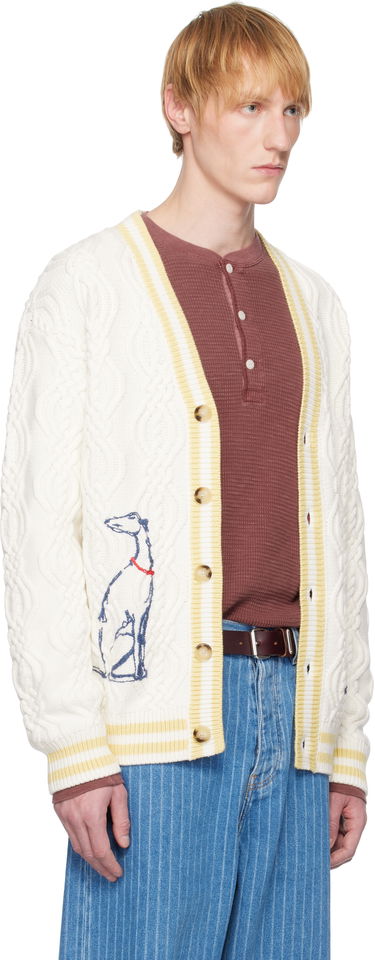 Džemper Drôle de Monsieur Drôle De Monsieur Médicis Knit Cardigan Bijela | G-CA142-WO023-CM, 1