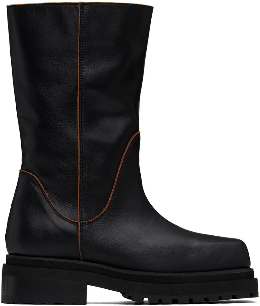 Tenisice i cipele Eckhaus Latta Eckhaus Latta Stacked Boots Crna | FEKLWSTB295109