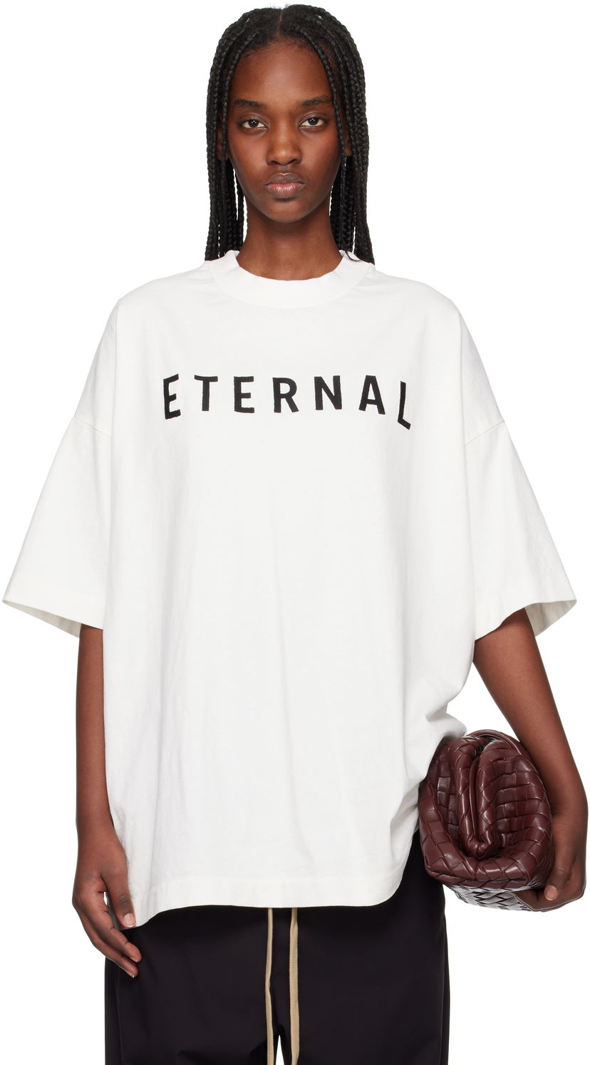 Majica kratkih rukava Fear of God Fear of God Eternal Jersey T-Shirt Bijela | FGE250-5101HWJ