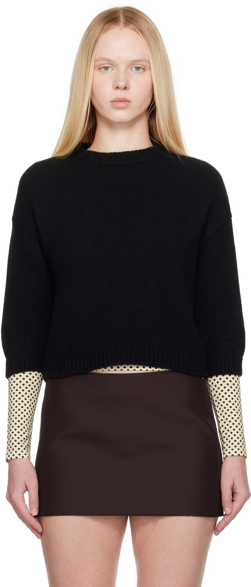 Džemper Khaite KHAITE Sabina Knit Sweater Crna | 8274645