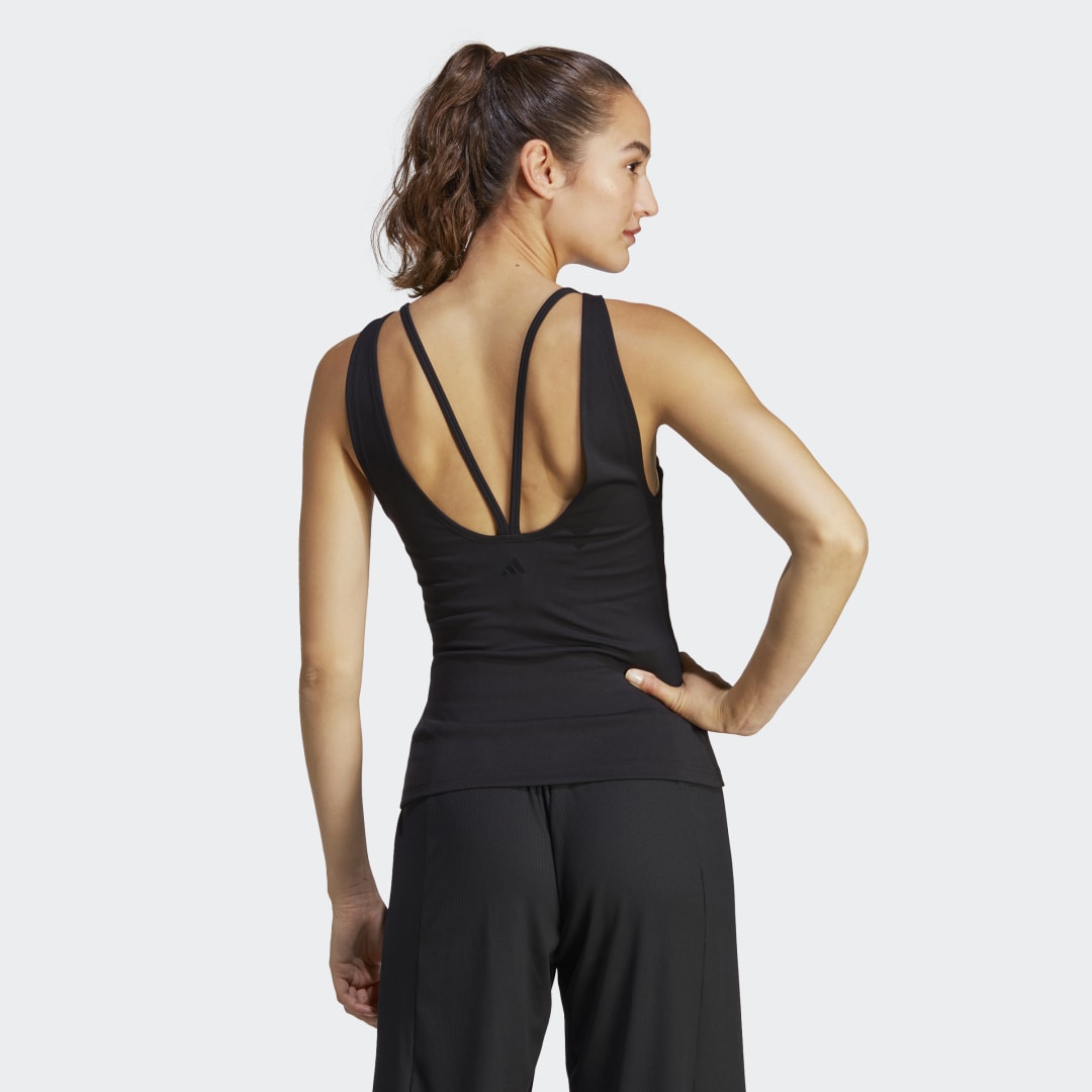 Majica bez rukava adidas Originals Yoga Studio Crna | HY5504, 1