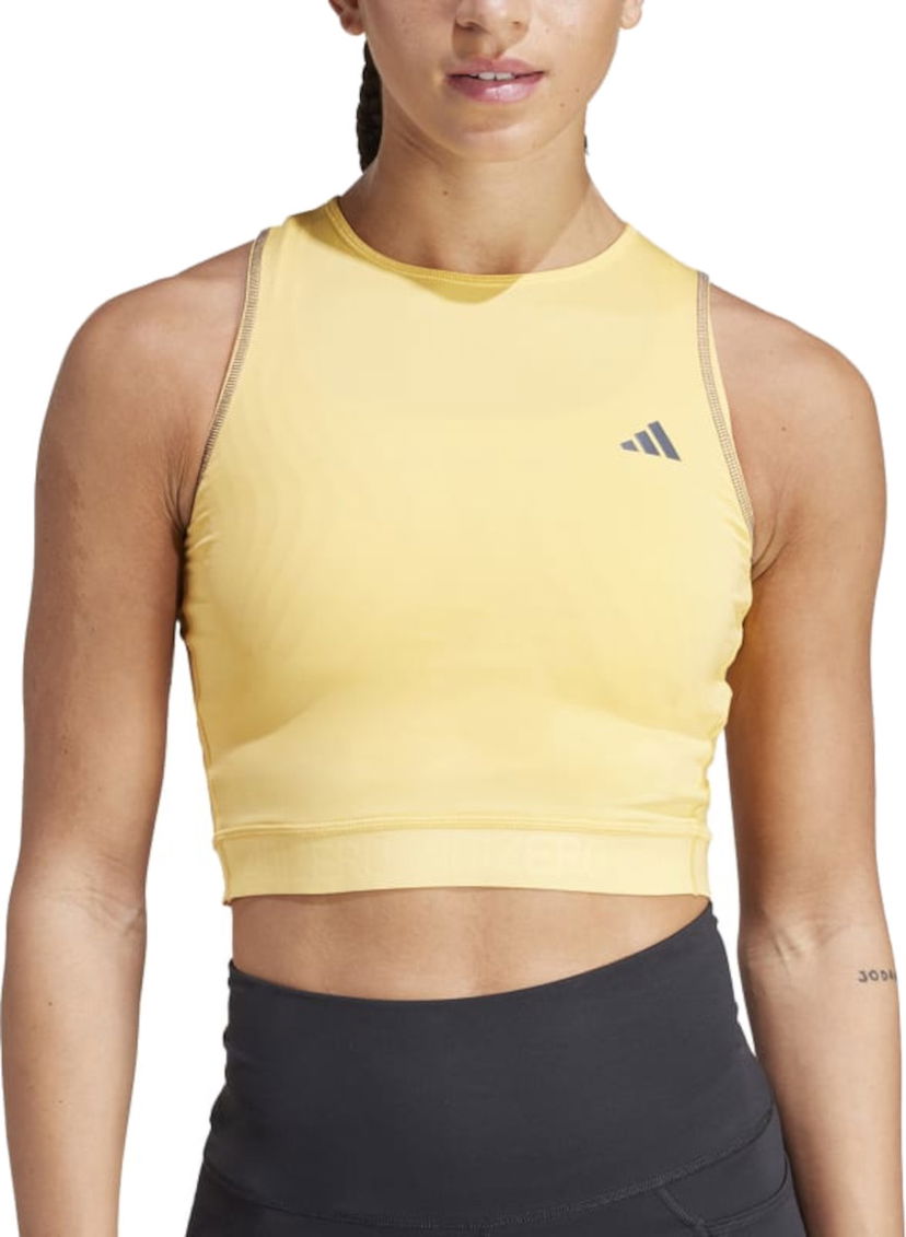 Majica bez rukava adidas Performance adidas Adizero L CR TANK Žuta | in1171