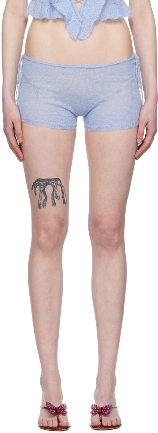 Kratke hlače GUIZIO Guizio Drawstring Shorts Plava | S24607S018