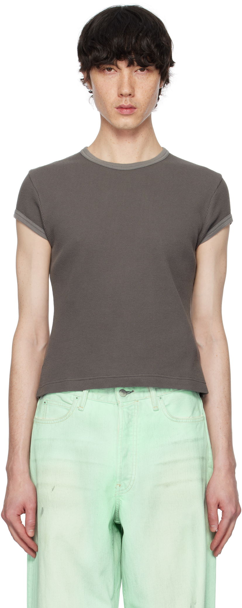 Majica kratkih rukava Acne Studios Acne Studios Fitted T-Shirt Siva | CL0332-