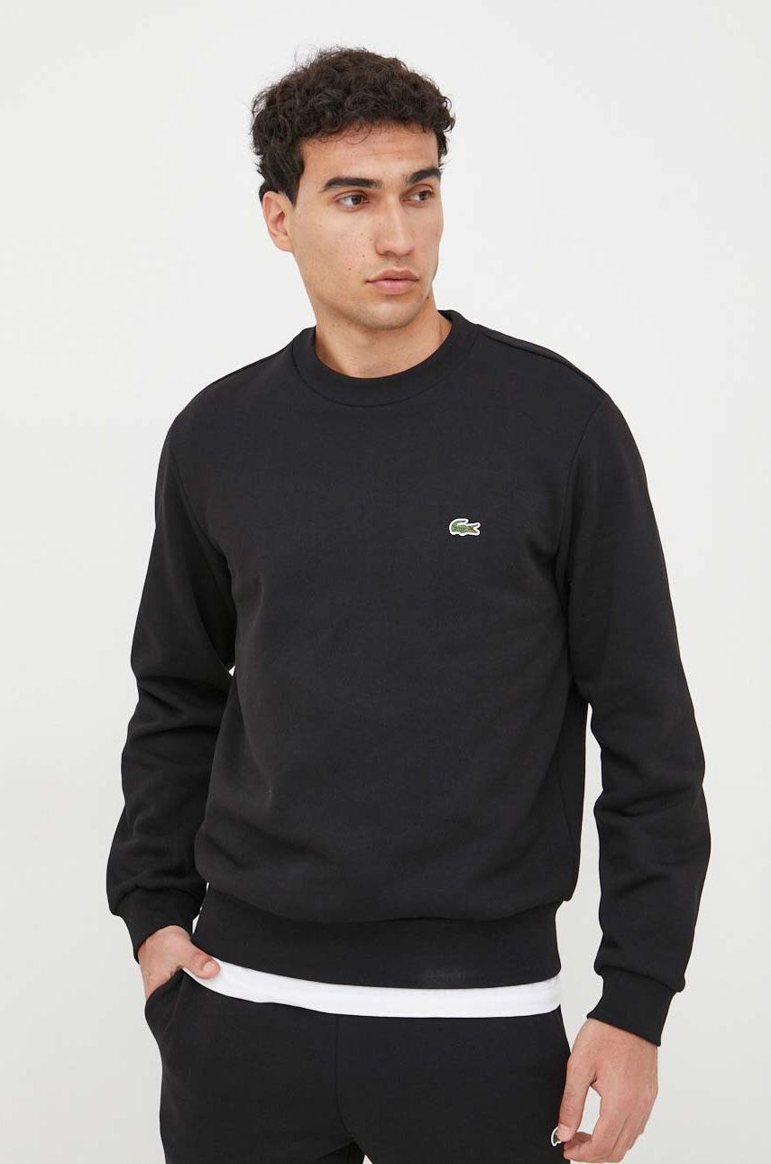 Dukserice Lacoste Organic Cotton Sweatshirt Crna | SH9608, 0
