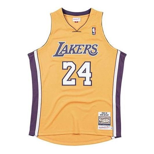 Majica bez rukava Mitchell & Ness Mitchell & Ness NBA Los Angeles Lakers Finals Road Jersey Žuta | BA688C-LAL-D-JHK