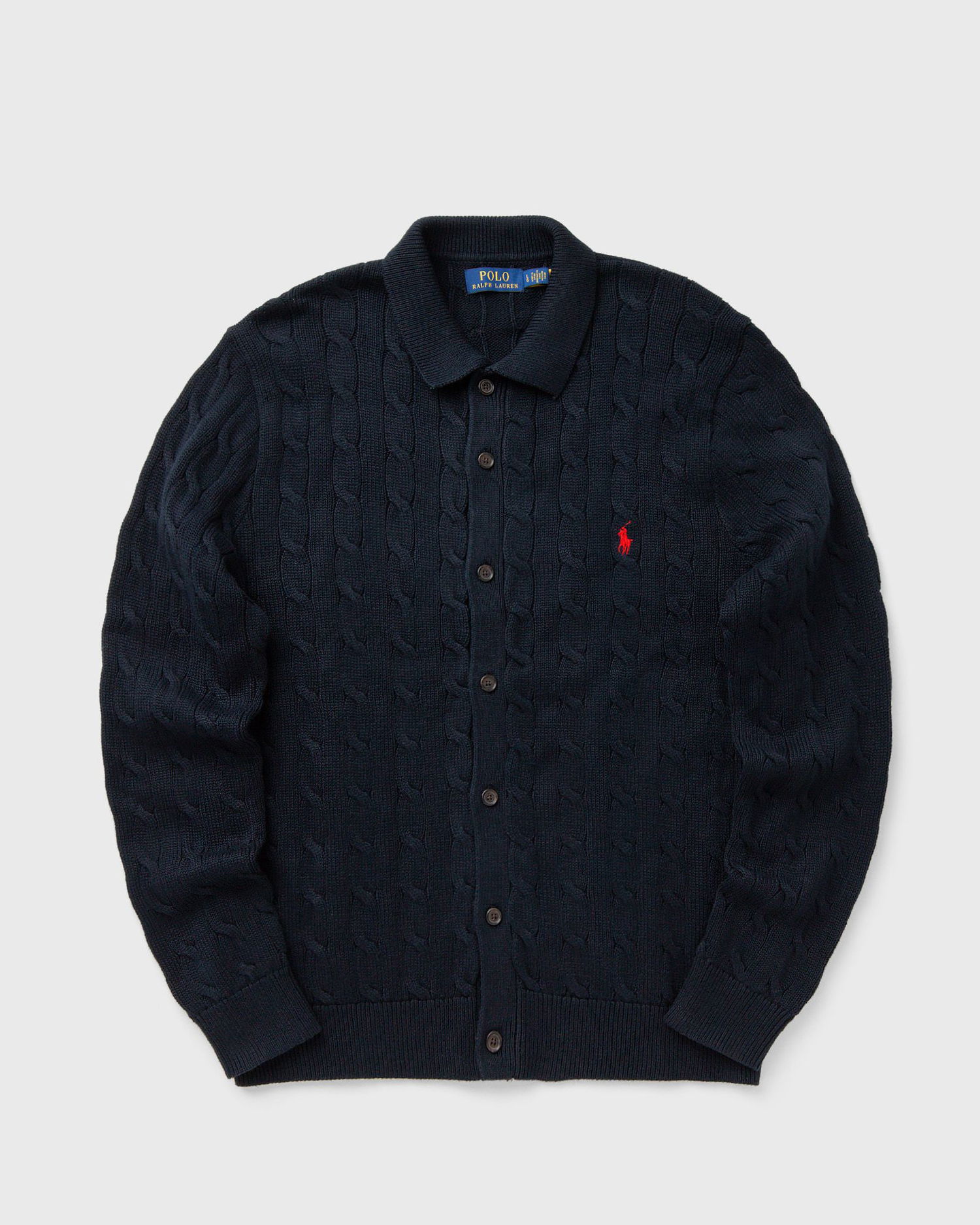 Džemper Polo by Ralph Lauren Collared Cable-Knit Button-Front Cardigan Tamnoplava | 710979114002, 0