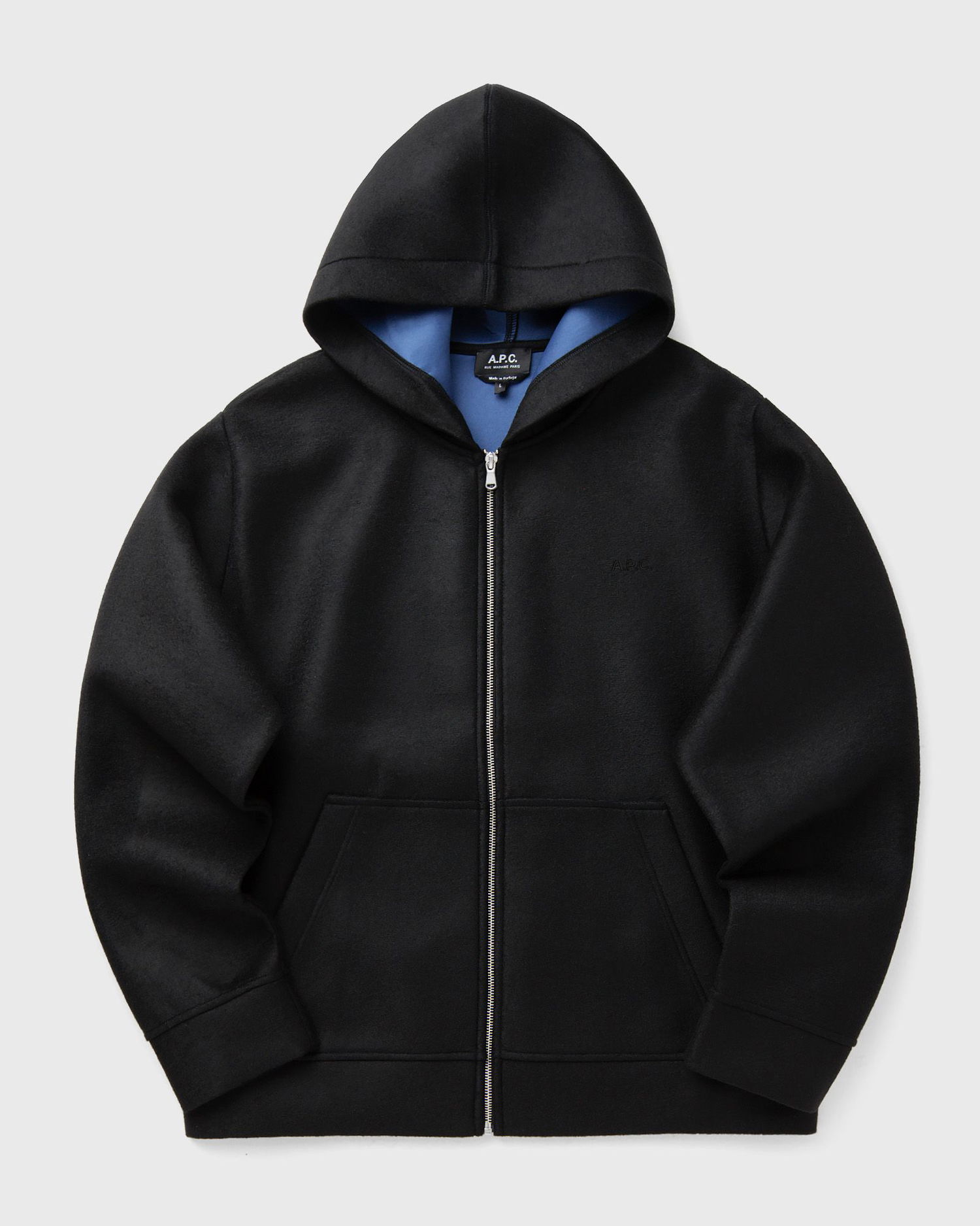 Dukserice A.P.C. A.P.C. Alvin Zip-Up Hoodie Crna | PSAFU-M27993-LZZ, 0