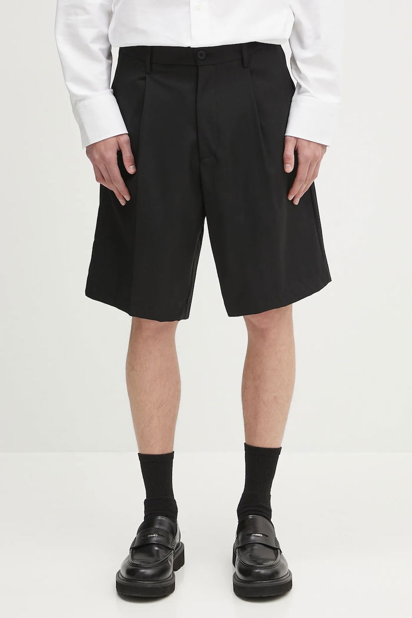 Kratke hlače Samsoe Samsoe Samsoe Samsoe SAMANDLA Pleated Shorts Crna | M25100074