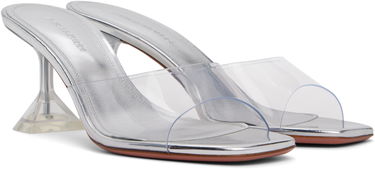 Njega cipela Amina Muaddi Amina Muaddi Lupita Glass Slipper 70 Heeled Sandals Metalik | LUPITA GLASS SLIPPER 70 PVC, 3