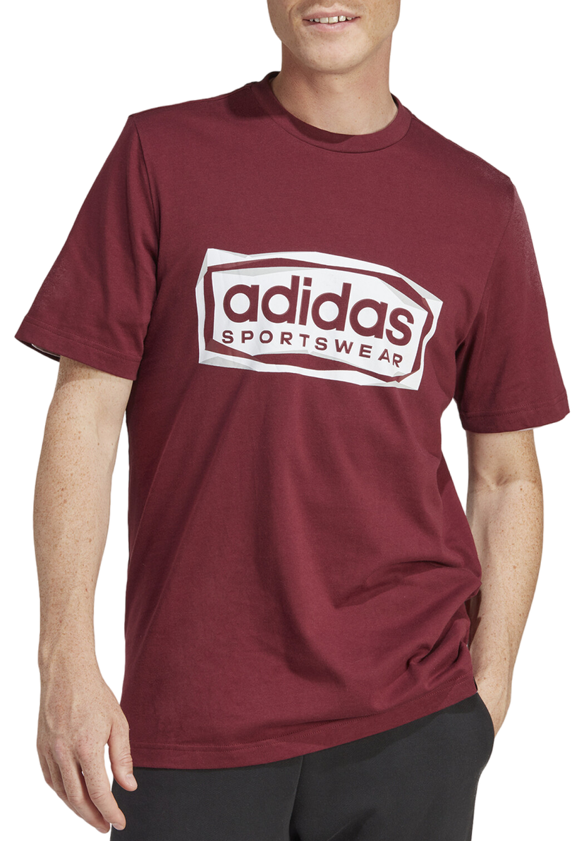 Majica kratkih rukava adidas Performance Sportswear Folded Graphic Tamnocrvena | im8303