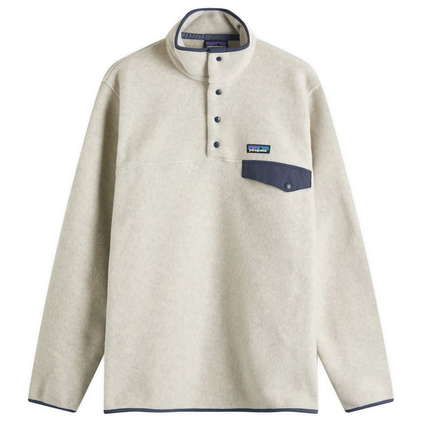 Džemper Patagonia Lightweight Synchilla Snap-T Pullover Fleece, Size Large Bež | 25551-OTSM