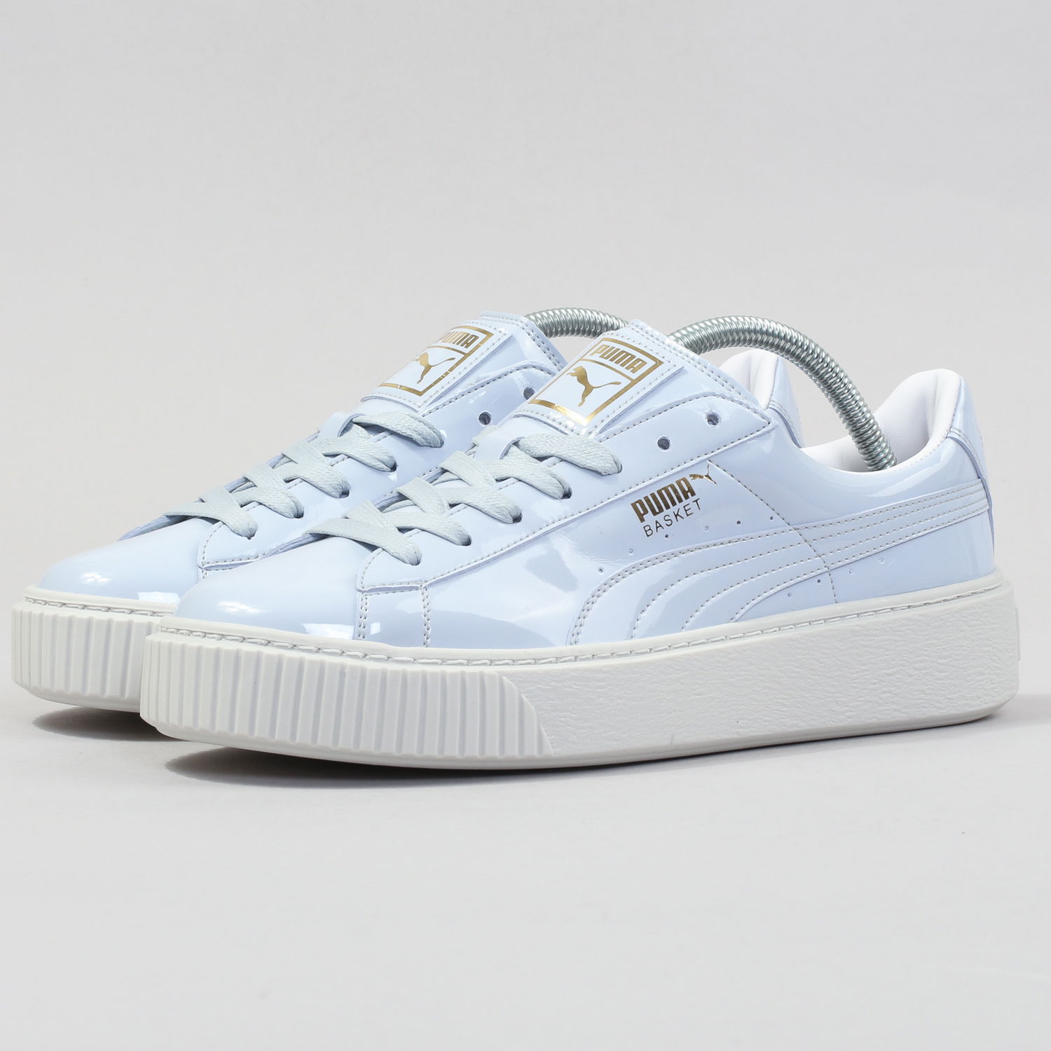 Tenisice i cipele Puma Basket Platform Patent Wn's oatmeal - oatmeal Plava | 363314 02, 0