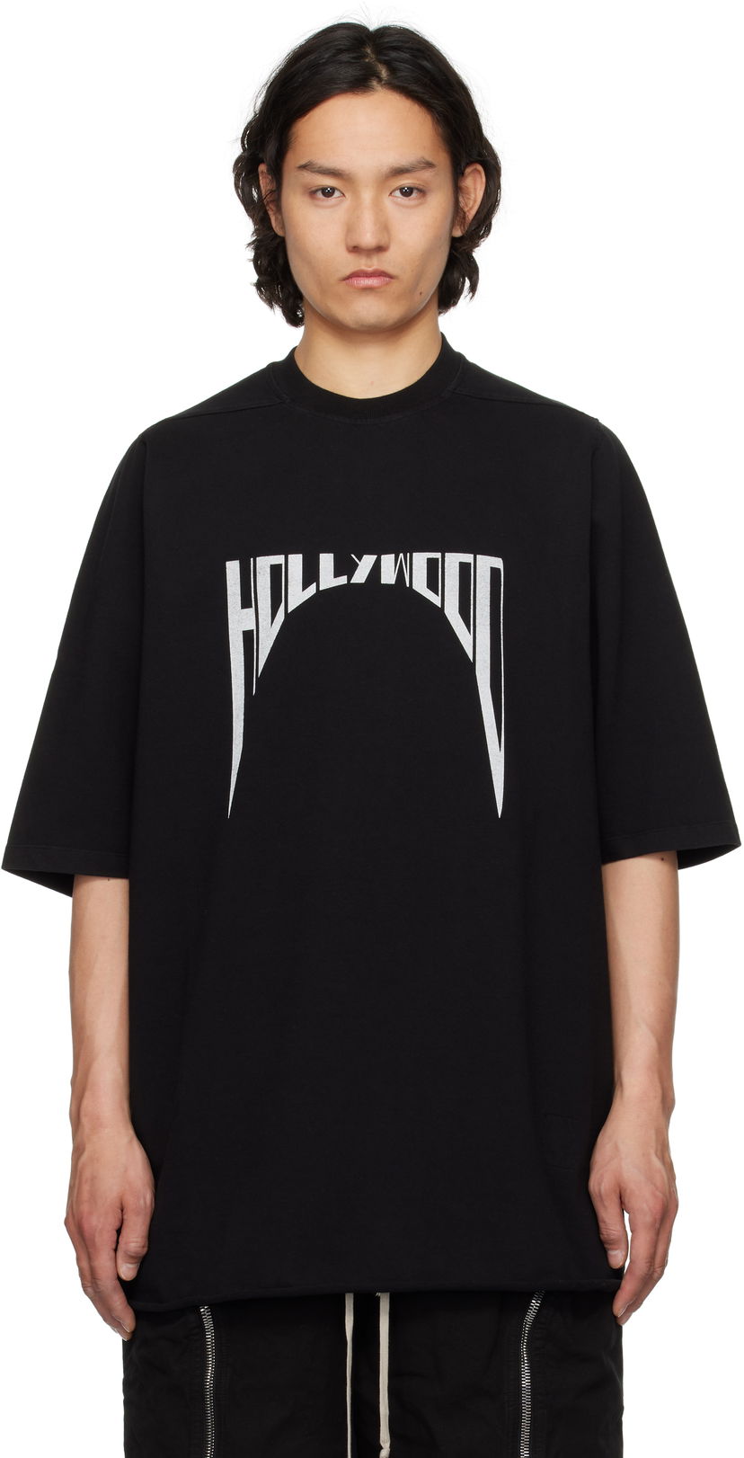 Majica kratkih rukava Rick Owens Rick Owens DRKSHDW Hollywood Jumbo T-Shirt Crna | DU01E3274 RIGEP2