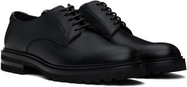 Tenisice i cipele Dolce & Gabbana Grained Leather Lace-Up Altavilla Derbys with Chunky Sole Crna | A10852A9P45, 3