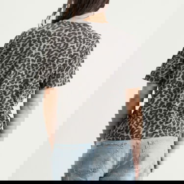 Majica kratkih rukava Anine Bing Leopard Cohen T-Shirt Siva | A-08-11702-MTL98, 3