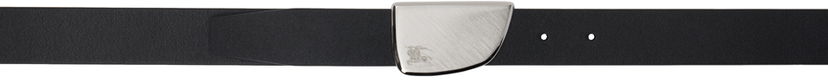 Pojasevi Burberry Black Thin Leather Shield Belt Crna | 8092081